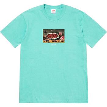 Camiseta Supreme Strawberries Tee Aqua | Supreme 384IS